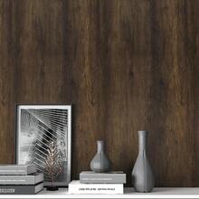 1 Roll Brown Minimalist Elegant Wallpaper - Brown Wood Grain - View 3