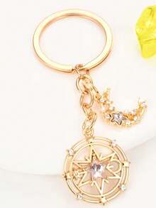 1pc Star & Moon Keychain, Sun Moon Star Element Exquisite Keychain Bag Pendant, Car Keychain, Great Gift For Friends And Holiday Gift - Multicolor - View 9