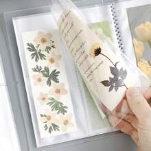 1pc Double-Slot Storage Photo Album, Sticker Small Card Postcard Storage Book, Memorial Album, Idol Card Collector Book, Transparent Frosted Cover, Partitioned Storage, Creative DIY Cover - Photo Album - View 9