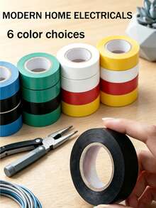 1‑Roll Pack, High‑Temperature Resistant Rubber Electrical Tape, Durable, Flexible And High‑Insulation Performance. Suitable For High‑Temperature Environments Such As Industry, Household Appliances, Machinery And Electrical Connections. - Multicolor - View 1