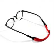 2pcs/Set Sports Anti-Slip Glasses Lanyard, Colorful Adjustable Elastic Eyeglass Chain, Anti-Loss Glasses Accessory, Suitable For Cycling And Running - Multicolor - View 3