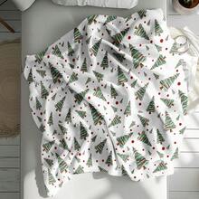 1pc Personalized Christmas Popular Design Christmas Tree Pattern Blanket - Comfortable Warm Digital Printed Knitted Blanket, Suitable For Napping, Sofa, Office, Camping, Multi-Purpose Gift, Suitable For All Seasons - Multicolor - View 8
