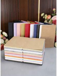 20/50pcs DIY Rounded Corner Foldable Greeting Cards - 19.7x14.8cm/7.75x5.8in Blank Doodle Cards. Available In Pearlescent, Kraft And Solid Color Cardstock. Suitable For Birthdays, Weddings, Thank You Parties And Daily Correspondence - Greeting Cards - View 2