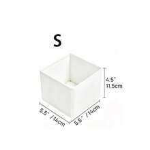 1pc Foldable Fabric Storage Box Closet Organizer Drawer Divider, Suitable For Clothes, Underwear, Bras, Socks And Other Intimate Apparel, Space-Saving, Black Home Decor Dorm Essentials Storage Box, Home Necessities - Multicolor - View 13