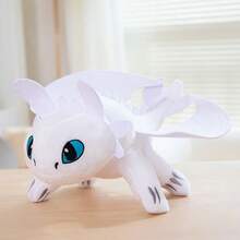 Universal Toothless & Light Fury Plush Toy, Night Fury Dragon Stuffed Animal, Soft Collectible Character Doll, 20/26/35cm, Cute Gift & Room Decor - Multicolor - View 10