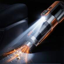 Wireless Car Vacuum Cleaner With LED Light, Powerful Suction 2-In-1 Handheld Vacuum, Portable Rechargeable Handheld Vacuum, Suitable For Car, Home, Office, Pet Hair And Dust, 11.1V 2000mAh - Multicolor - View 8