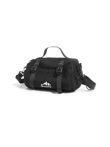 Functional Shoulder Bag, Universal Small Bag, Lightweight Outdoor Travel, Waterproof Small Shoulder Bag, Mobile Phone Bag, Bucket Bag - Black - View 8