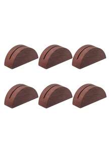 1/6/12pcs Table Number Holders, Wedding Table Number Holders, Semi-Circular Table Card Holders, Suitable For Office, Poster, Photo, Menu, Banquet, Christmas Party, Restaurant, Store, Wedding And Various Event Decorations. - Multicolor 1 - View 12