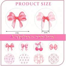 32/8/4PCS Pink Adhesive Patches, No Glue In The Middle, Pre-Cut Bowknot Cherry Elastic Fabric Sensor Covers, For Continuous Glucose Monitoring, Suitable For Freestyle Libre 2 And 3 - View 10