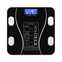 Smart Bluetooth Body Fat Scale – USB-C Charging, LED Display, Tracks Weight, BMI, Body Fat Percentage, And Muscle Mass – Suitable For Home Gym And Bathroom Use. - Black - View 2