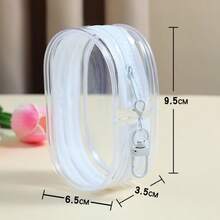 Transparent Data Cable Storage Bag Travel Portable Charger Cute Protective Case Multi-Purpose Organizer Bag - Transparent Bag - View 6