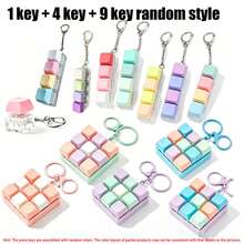 Keyboard Squeeze Toy Keyboard Fingertip Toy Keychain Pressure-Resistant Keyboard Button Finger Press Stress Relief Toy Suitable For Adults Pressure-Resistant Finger Keyboard Game Keychain Party Gift/Key Decoration - Multicolor - View 16