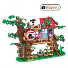 462pcs City Friends Bird Tree House Building Blocks Sets MOC Garden Swing Stairs Houses Figures Bricks Toys For Kids Gifts - Multicolor - View 11