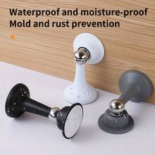 1pc Strong Magnetic Door Stopper Set, New Floor-Mounted Design Space-Saving And Doesn't Block Door Track, Strong Magnetic Adsorption Stable And Wind-Proof, Effectively Prevents Door Shaking - Multicolor - View 2
