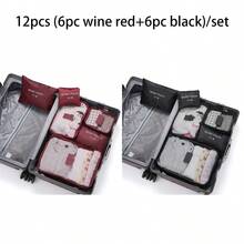 6pcs/Set Foldable Clothes Storage Bags With Handles, Large Capacity Quilt Blanket Clothing Storage Bags, Suitcase Compression Packing Bags, Bed Under Dorm Moving Seasonal Storage Organizer, Back To School College Dorm Essentials, Christmas Seasonal Home Storage Multi-Size Combination, Suitable For Multiple Scenarios - Multicolor - View 23