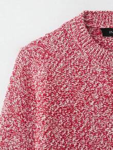 Autumn/Winter New Women's European & American Style Fashion Minimalist Versatile Single-Breasted Knit Cardigan - Pink - View 9