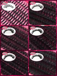 720/684/648/200pcs Multi-Style D-Curl Eyelash Clusters Set, 8-16mm Large Capacity Individual Lashes. Easy For Daily Makeup Use At Home. Suitable For Dates, Travel, Photography, Weddings, Holidays And Cosplay False Eyelashes - Multicolor - View 11