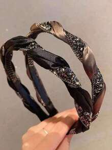 2pcs/1pc Vintage Pearl Headband, Fashionable Elegant Minimalist Style, Sweet Versatile Hair Accessory For Women, Suitable For Daily Wear, Shopping, Party And Date - Multicolor - View 7