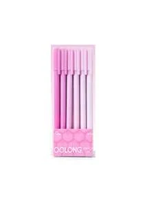 Morandi Gradient Neutral Pens Student Stationery Highly Attractive Black Brush Pens Practice Use Quick-Dry Office Signature Pen Set - A - View 6