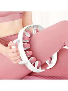 360° Muscle Roller 9-Wheel Ring Leg Massager, Suitable For Calves, Legs, Arms, Tennis Elbow And Golf Elbow - Plastic Fascia Muscle Roller Fat Burner, Trigger Point Release - Perfect Mother's Day Gift - Multicolor - View 8