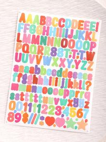 5/10 Sheets (1500Pcs) Waterproof English Letter Stickers, Decorative Number & Letter Stickers For Planner, Scrapbook, Card, Postcard, Laptop, Skateboard, Helmet, Party And Holiday Decoration - Multi-color Letters - View 9