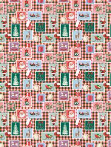 1 Roll Of Christmas Gift Wrapping Paper With Christmas Theme Designs,Perfect For Christmas Gift Wrapping,Decorating For Christmas Parties,Home Festive Decoration,DIY Craft,Festive Favour Wrapping 1 Roll Size: 43 Cm X 300 Cm. - A - View 2