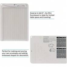 6.4"X 8.5" Mini Scoreboard, Multi-Function Creasing Board With Bone Folder And Guide Bar, Suitable For Card Making, Paper Craft Projects, Multi-Function Creasing Board And Creasing Folding Tool - Sets - View 5