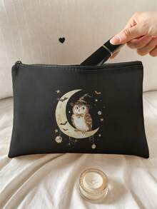 1pc, Makeup Bag, Multi-Scenario Universal, Extra Large Capacity, Ultra-Lightweight & Portable, Versatile & Practical, Halloween Pattern Printed Toiletry Bag, Cosmetic Bag, Large Capacity Toiletry Bag, For Lipstick, Brushes, Skincare, Phone, Coins, Small Items, For Home, Gift, Vacation And Holiday Multi-Functional Use, Teenager Toiletry Storage Bag - Multicolor - View 11