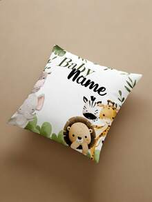 1 Stück anpassbarer personalisierter Textdruck doppelseitiger Kissenbezug, Einhorn Flamingo Kissenbezug, Muster Kissenbezug, geeignet für Feiertagsgeschenke, DIY Muster Kissenbezug, Geschenk für Familie, Freunde und dich selbst - Grün - Übersicht 7