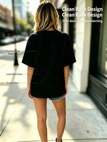 Women T-Shirts - Black - View 7