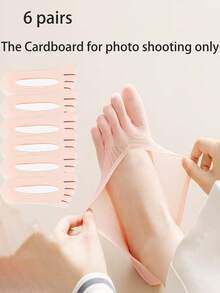 6 Pairs Women's Non-Slip Five Toe Socks, Thin Breathable Ankle Socks For Summer - Multicolor - View 12