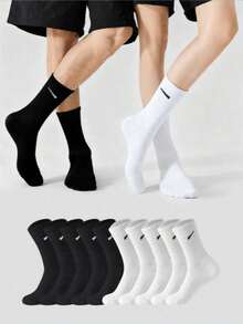 1/5/10/20 Pasang Kaos Kaki Olahraga Pria, Kaos Kaki Lari, Setengah Betis, Desain Anti Selip, Anti Bau, Kaos Kaki Basket - MultiWarna - View 2