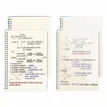 1 Pack / 2 Packs / 3 Packs A4 Grid PP Cover Notebook, Including Folder And Notebook. Square Inner Core. Minimalist Design. Portable. - White - View 6