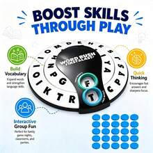Word Rush Letter Spelling Board Game, Interactive Group Word Building Game, Quick‑Thinking Vocabulary Training Desktop Toy, Funny Family Party Game, Holiday Festival Gift - Multicolor - View 1
