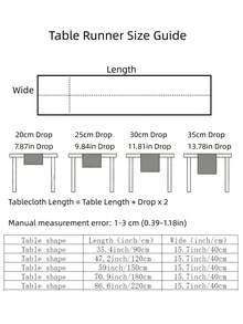 1pc Coffee Floral Lace Table Runner, Hollow Embroidery Table Runner, Suitable For Dining Table, Wedding, Party, Home Kitchen Romantic Decoration - White/Coffee - View 8