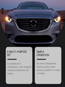 Homonth Headlight Restoration Kit, Car Light Surface Yellowing, Fogging And Scratch Care Cleaning Maintenance Set, Fast Volatility, Easy To Clean And Faster Drying Speed. Removes Yellowing And Dullness From Car Lights, Cleans Surface, Restores To Like-New Condition, Long-Lasting Clean - Liquid - View 6