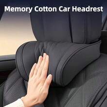 Luxury Car Neck Pillow, Nappa Headrest, Seat Cushion, Neck Support Pillow, Car Seat Pad, Comfortable And Breathable, Lumbar And Neck Support, Exquisite Embroidery, All-Season Use, Car Interior Decoration Accessories - A - View 12
