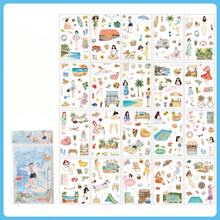 1 buah Buku Stiker, Stiker Adegan Karakter Kehidupan Sehari-hari Bertema Empat Musim, Warna Cerah & Ilustrasi Indah, Stiker Scrapbook Multifungsi untuk Dekorasi, Jurnal Seni, Pembuatan Kartu, Stiker DIY Buatan Tangan, Hadiah Liburan - Buku stiker - View 10