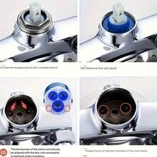 Kitchen Sink Cold And Hot Water Faucet Ceramic Valve Core Suitable For 35/40L Water Heater Mixed Water Valve, 35# 40# Faucet Valve Core, Universal For Kitchen And Bathroom Cold And Hot Water Faucet, Faucet Inner Core | Explosion-Proof Valve Core Accessory -- Faucet Repair And Maintenance Kit For Switch Repair Parts - Multicolor - View 4