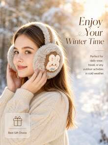 1pc Autumn/Winter Thermal Lined Thick Ear Muffs, Warm & Cold-Proof Ear Protectors - Multicolor - View 5