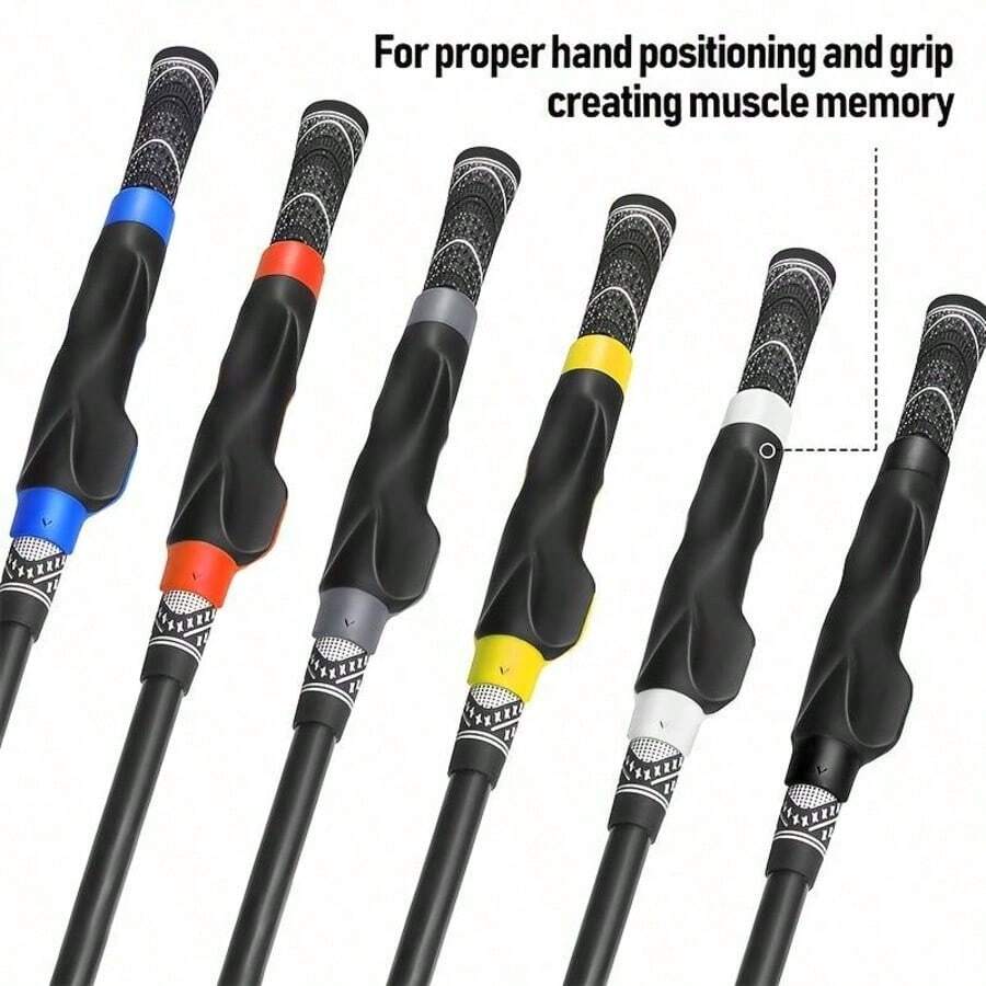 Golf Grip Trainer, Golf Training Grip, Golf Grip Set, Golf Club Grip, Golf Club Grip Trainer For Correct Hand Position - Multicolor - View 1