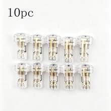 10pcs T2 Snap-In Wire Cable Connectors, No-Strip Quick Terminal Connectors, Automatic Plug Electrical Accessories - Multicolor - View 7