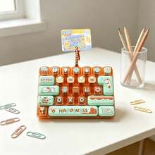 Adult Keyboard Stress Relief Fingertip Keycap Keychain, 26-In-1 Keyboard Stress Relief Button Fingertip Clicker, Fun Stress Relief, Suitable For Focus And Calm During Work Or Study, Pass Time - Multicolor - View 5