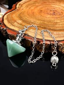 1pc Conical Pyramid Crystal , Multi-Color Crystal Divination Accessory Pendant - Conical - View 6
