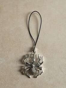 Halloween Mini Phone Charm Straps, Cute Ghost Pumpkin Maple Leaf Spider Witch Pendant Short Lanyard, Gothic Fall Decor Key Bag Accessories - Multicolor - View 12