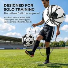 Football Juggling Bag, Football Kicking Training Auxiliary Net Bag, Portable Football Practice Training Device, Outdoor Football Training Rebound Control Training Bag, Football Training Equipment - Black - View 2