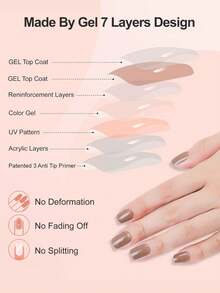 MAOMIA 96Pcs Solid Color Short Square Fake Nail Pieces Y2K Style Bright Push-On Wearable Manicure Fingernail Pieces Art 5D - Multicolor - View 4
