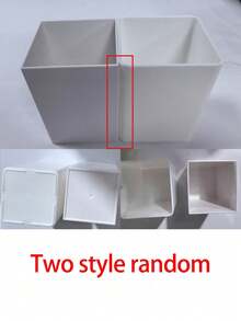 1pc "HAPPY FALL" Multi-Functional Storage Organizer Box - Makeup Organizer, Desktop Shelf, Bathroom Countertop Storage Rack (Suitable For Storing Cosmetics, Makeup Brushes, Jewelry, Utensils, Straws, Tea Bags, Pens, Remote Controls And Small Items); Compact Space-Saving Storage Solution For Vanity, Bathroom, Kitchen, Office, Bedroom, Living Room (Please Note Size And Random Pattern Before Ordering) - Multicolor - View 9