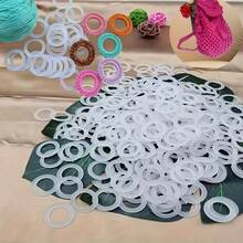 50/100/200/300/400Pcs Crochet Rings, Bag Shaping Rings, O-Rings, 2cm Plastic Round Rings, Suitable For Round Shaping, Backpack Decoration, And Pet Teething Ring Accessories - A - View 5