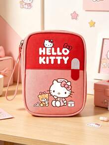 SANRIO 1pc Portable First Aid Storage Bag With Cute Hello Kitty Pattern, Compact Travel Pill Organizer & First Aid Pouch For Daily & Outdoor Essentials - Multicolor - View 9